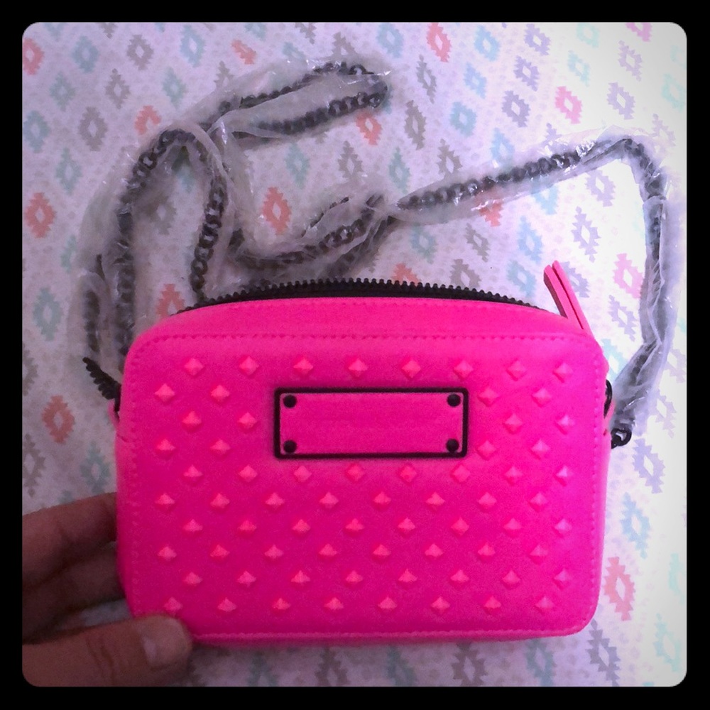 Hot Pink Victoria Secret Cluth/Crossbody Bag